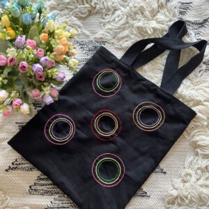 Cotton Bag- Coloured and Embroidered